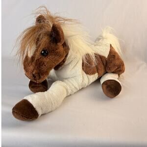 VINTAGE 2001 COMMONWEALTH PINTO BROWN/WHITE HORSE PLUSH APPROX 12"